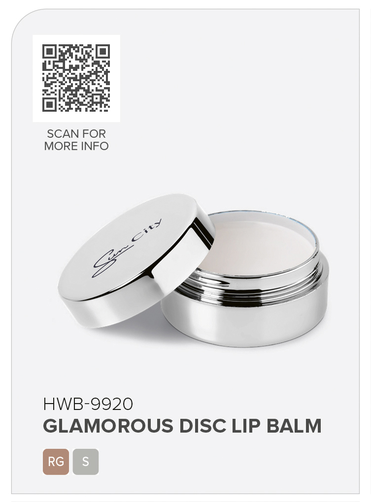 HWB-9920 - Glamorous Disc Lip Balm - Catalogue Image